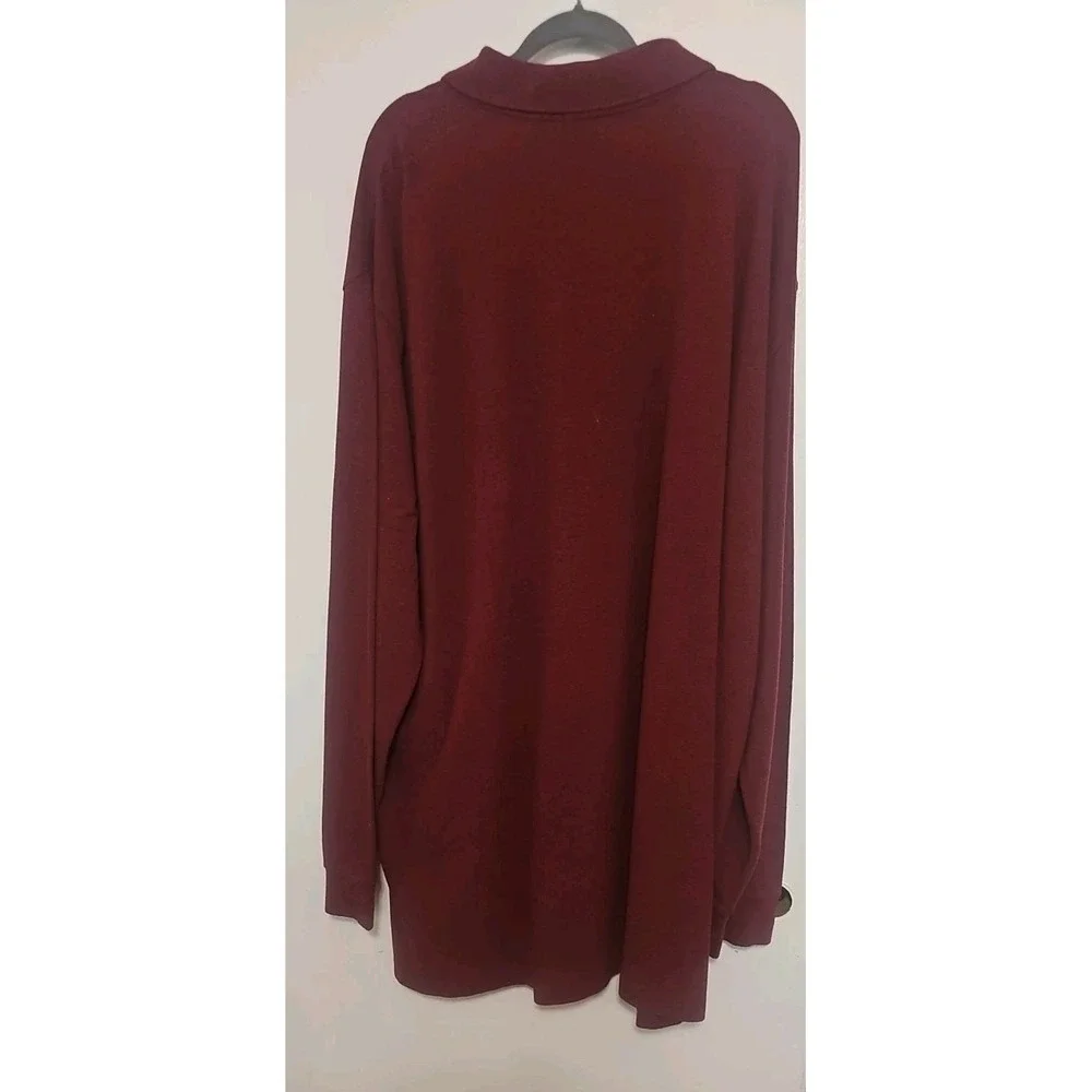 POLO RALPH LAUREN Men's 4LT Red LONG SLEEVE Casual Polo Shirt NWT